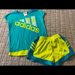 Girls Adidas Two Piece Set